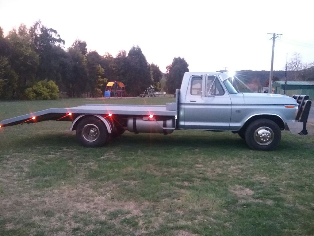 1976 FORD F350 BANANA BACK CAR TRANSPORTER 