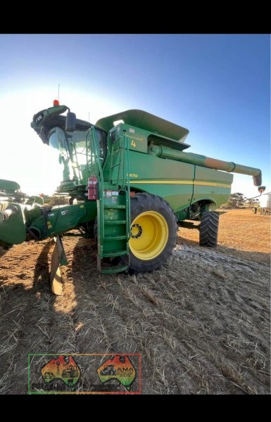 2012 JOHN DEERE S670 HARVESTER