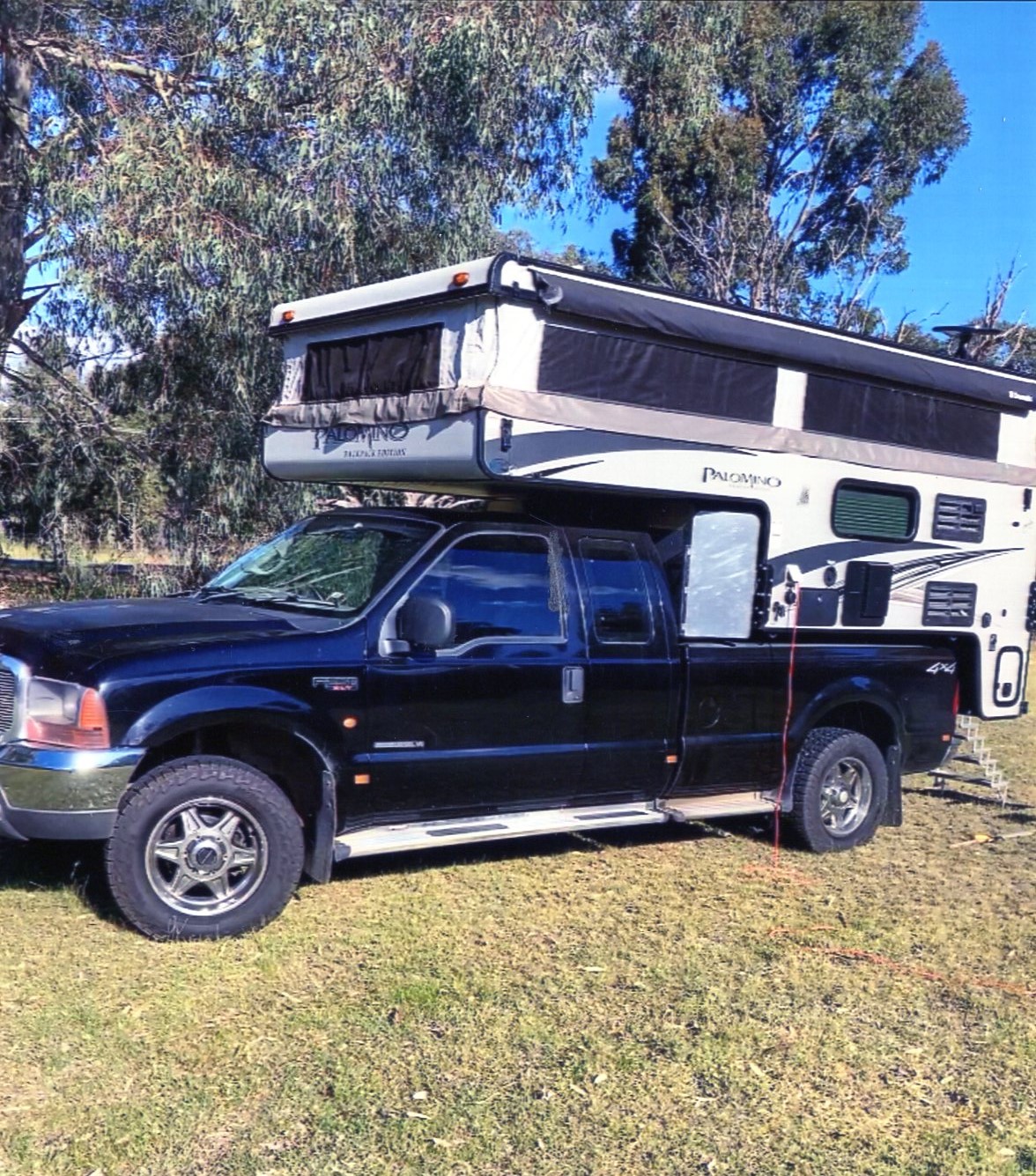 2004 FORD F250 PICK UP WITH CAMPER