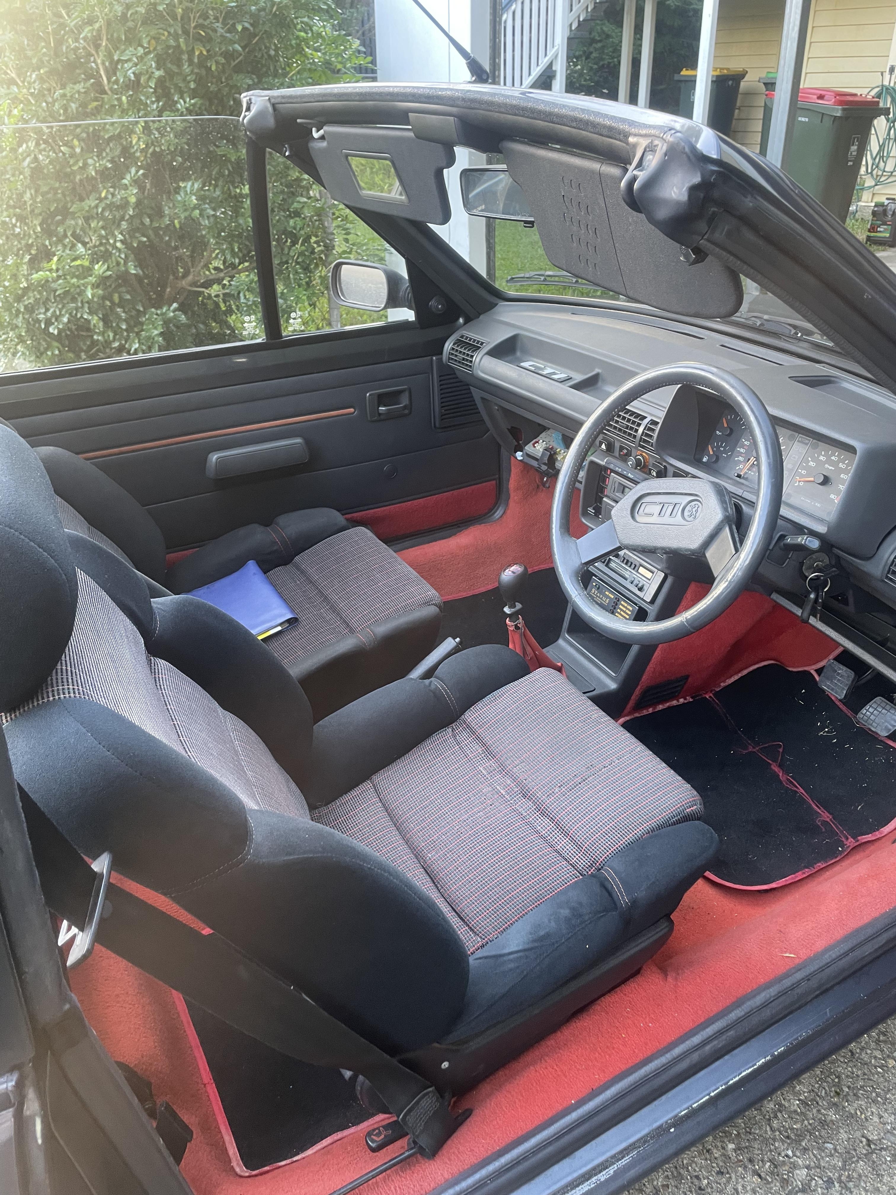 1987 PEUGEOT 205 CTI CONVERTIBLE