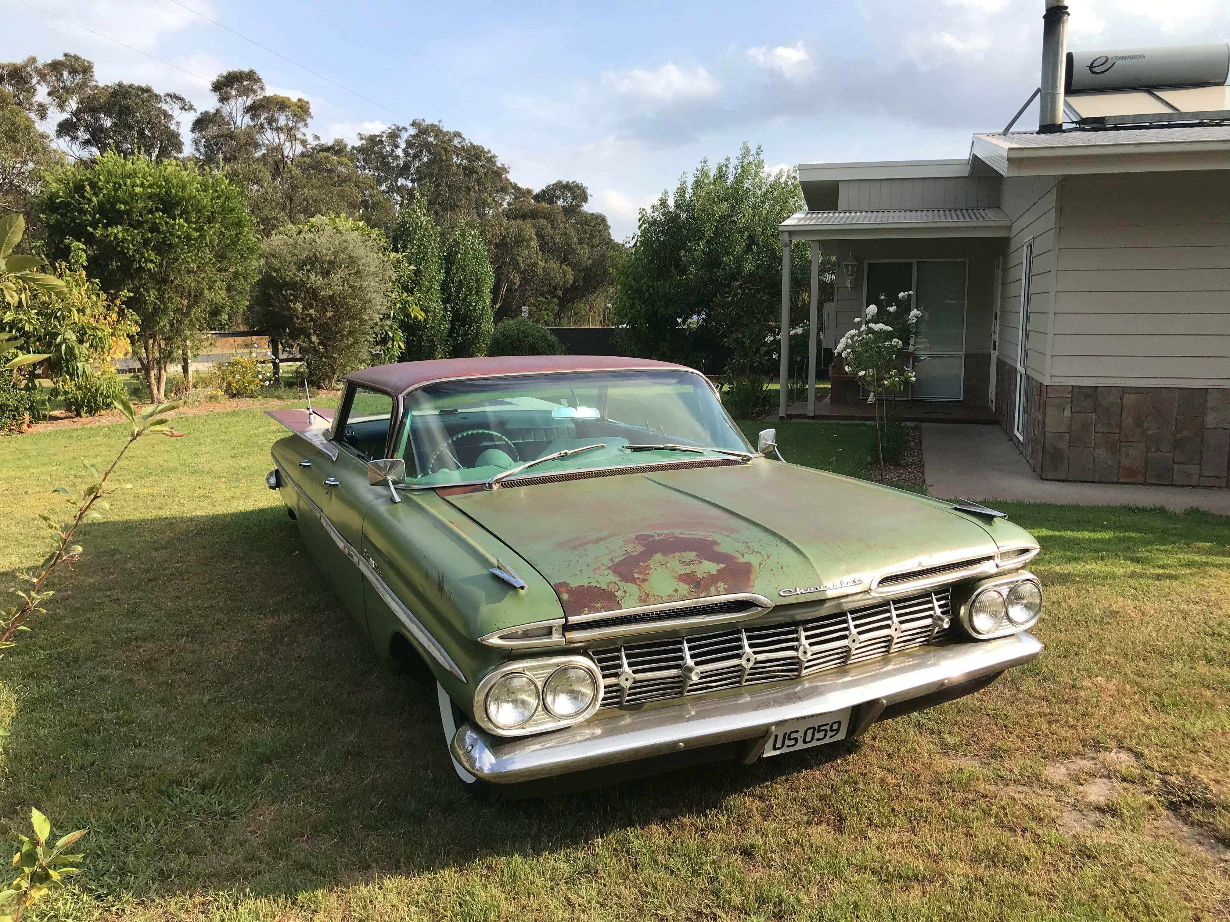 1959 CHEVROLET BEL AIR SPORT AUTOMATIC SEDAN