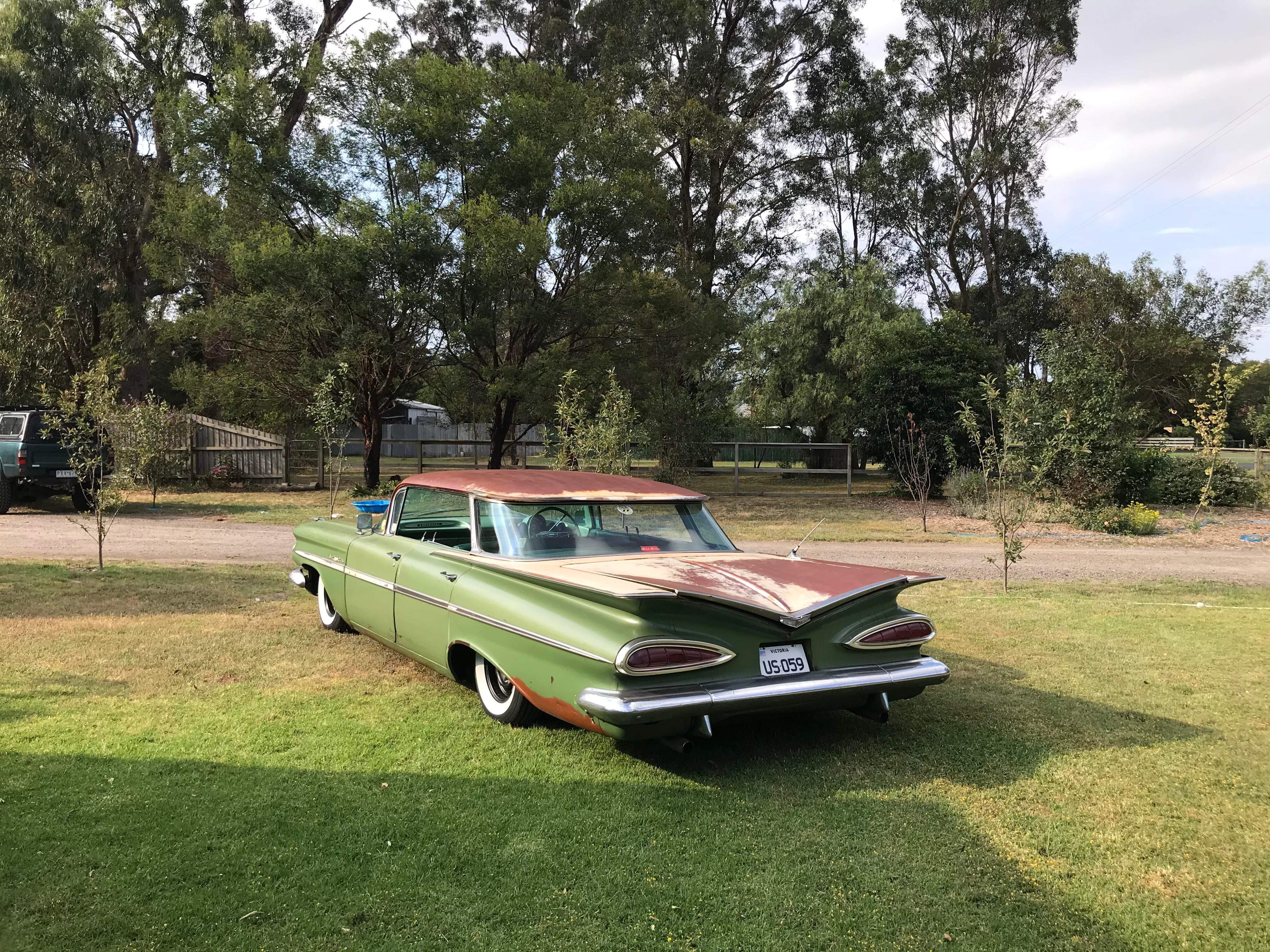 1959 CHEVROLET BEL AIR SPORT AUTOMATIC SEDAN