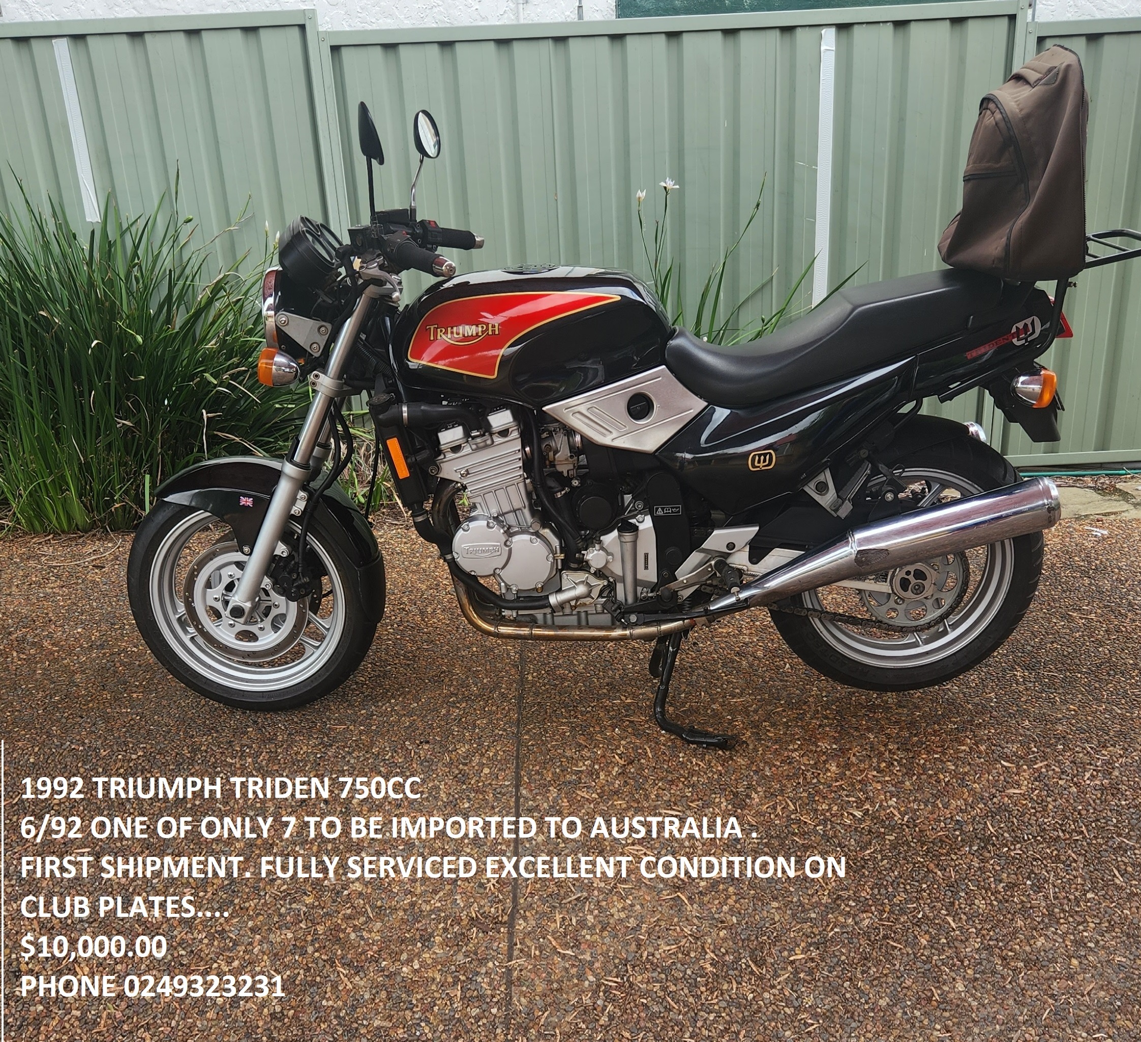 1992 TRIUMPH TRIDENT 750CC ROAD