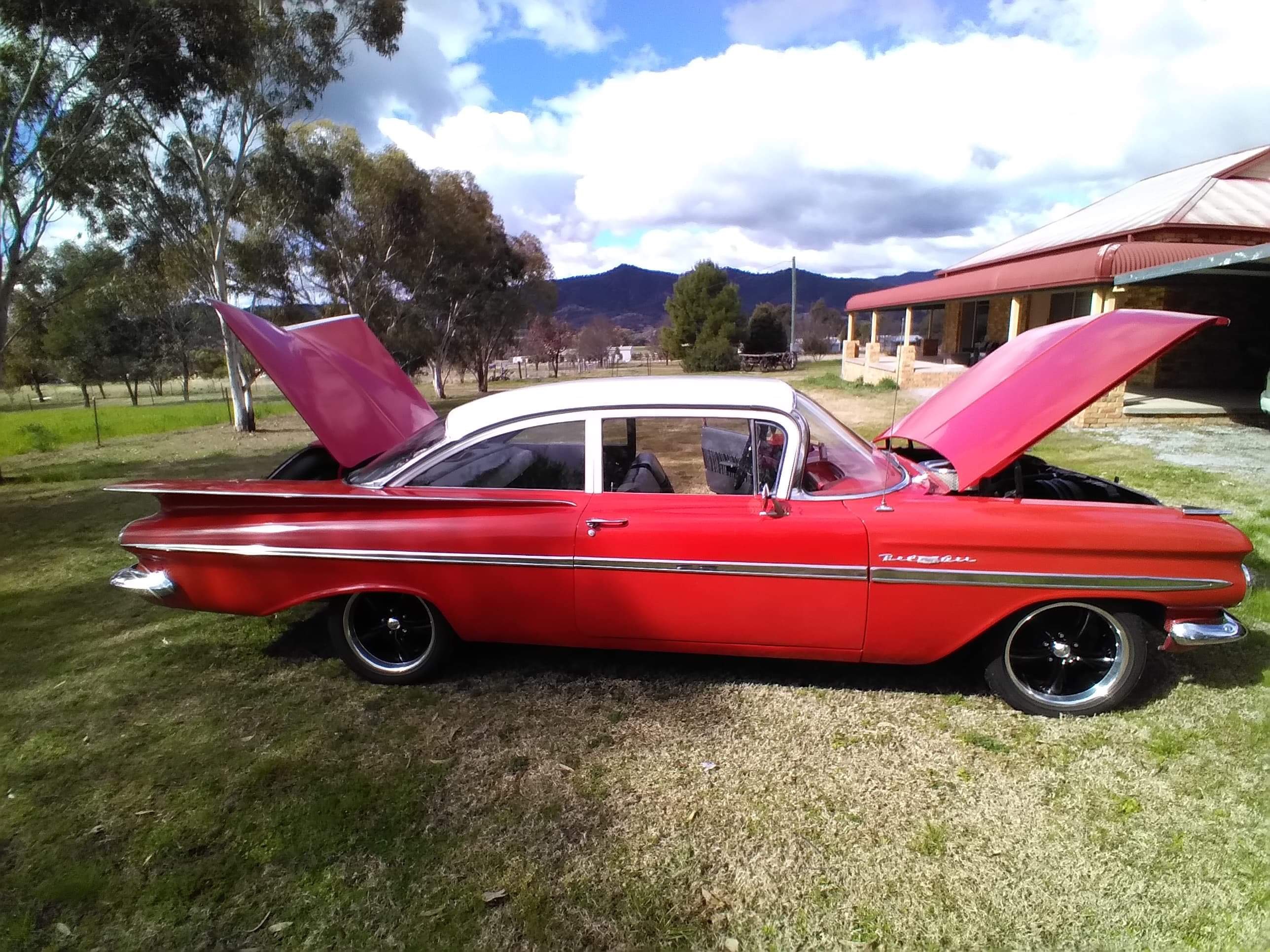 1959 CHEVROLET BEL AIR 3 SPD AUTO COUPE