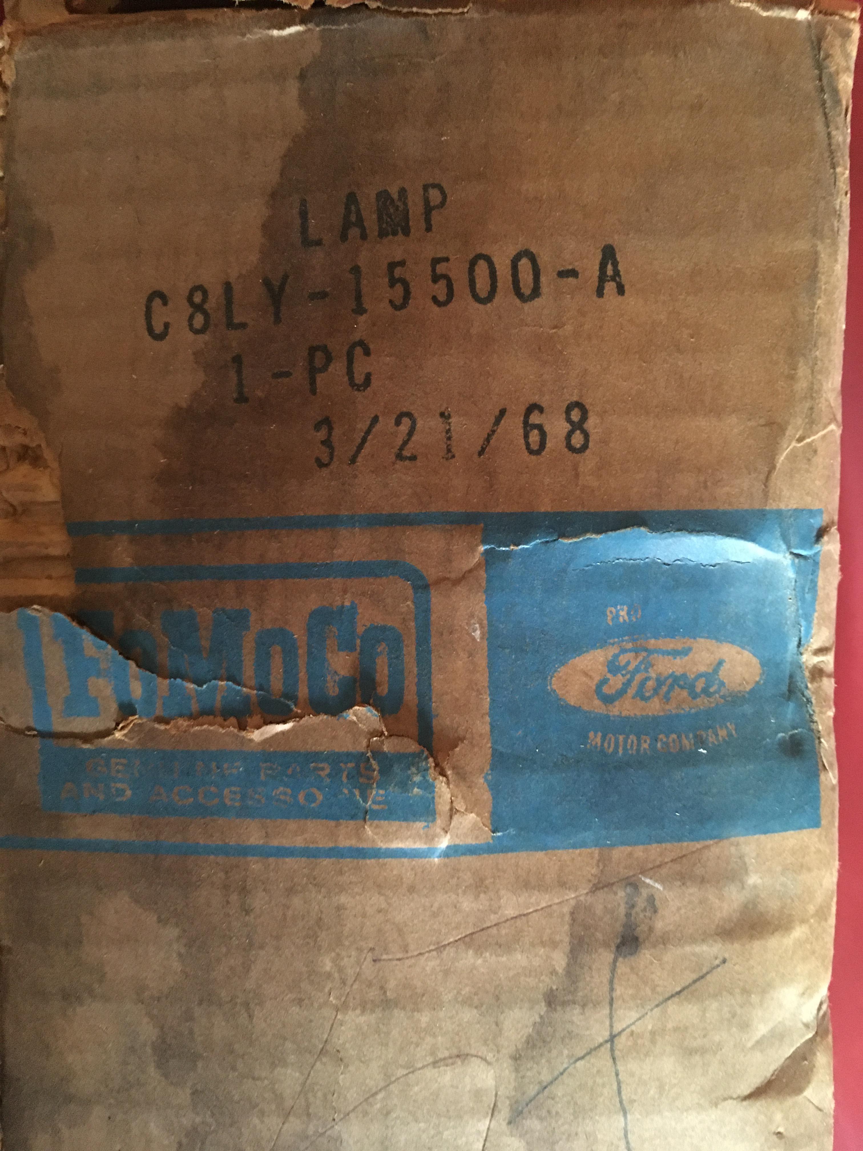 LINCOLN 1969 MARK III, REVERSE/BACKUP LAMP ASSEMBLY