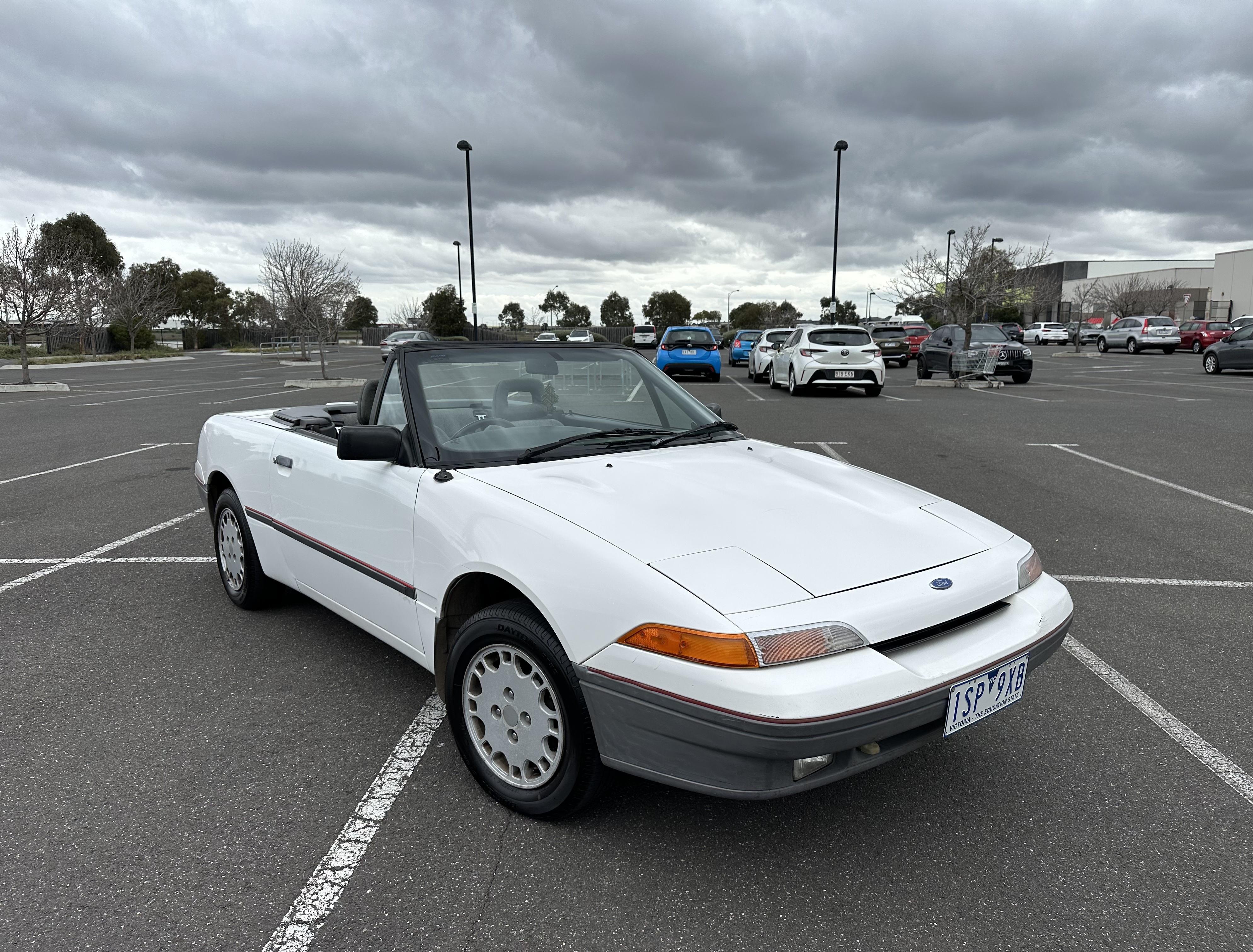 1990 FORD CAPRI SAII 5 SP MANUAL 2D CONVERTIBLE 