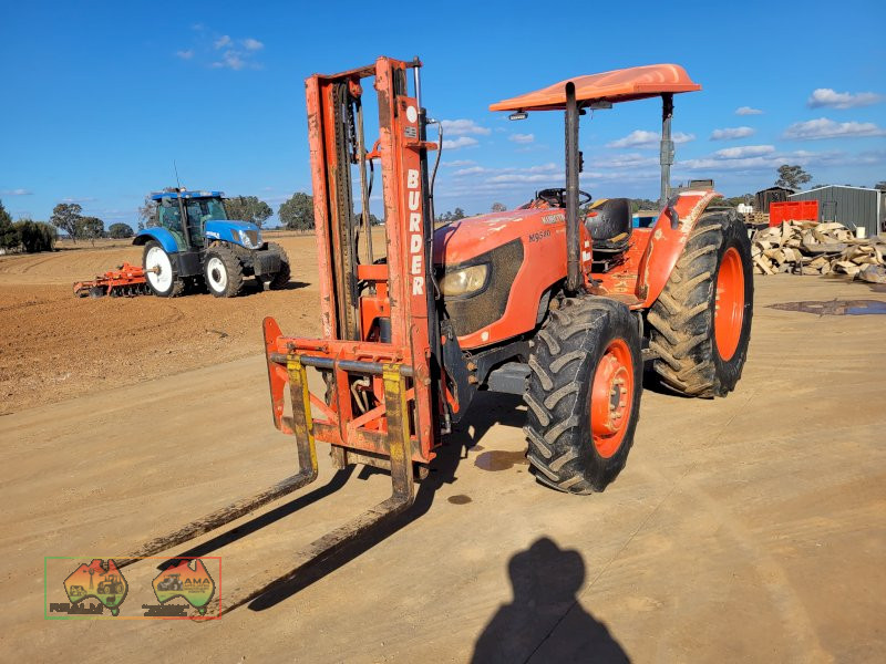 2009 Kubota M540 FWA Tractor With 1.5t Forklift Tower