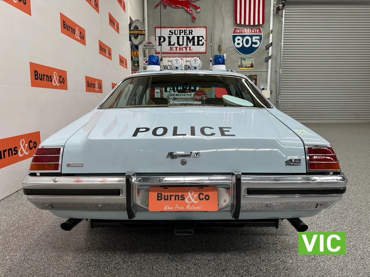 1979 HOLDEN KINGSWOOD HZ SL (SA POLICE) 3 SP AUTOMATIC 4D SEDAN