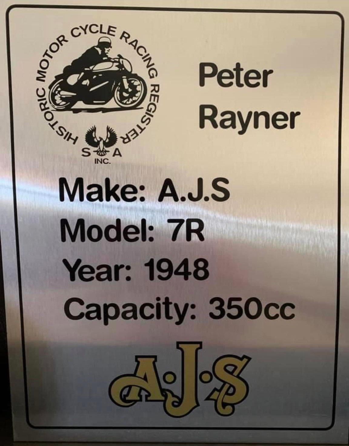 1948 AJS 7R BOY RACER