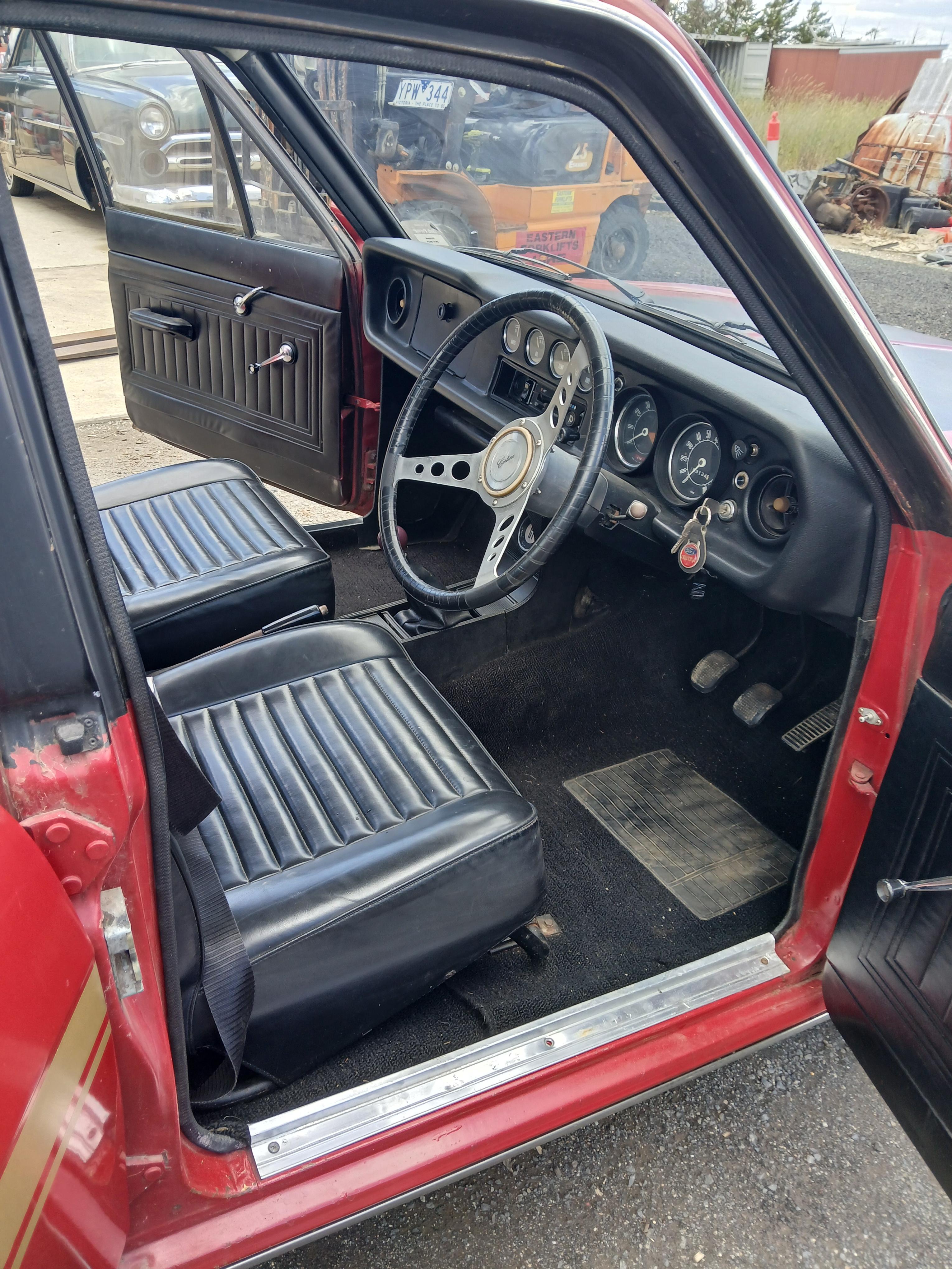1969 FORD CORTINA GT 4 SP MANUAL 4D SEDAN