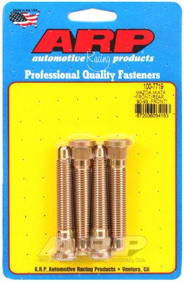 ARP Wheel Studs, Press-In, 12mm x 1.5 Right Hand Thread, For Mazda, Set of 4