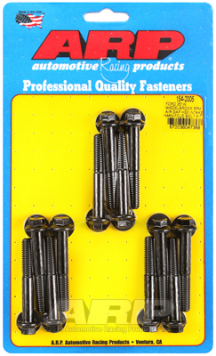 ARP Bolts, Intake Manifold, Hex Head, Chromoly, Black Oxide, For Ford 351W, 180000psi, Kit