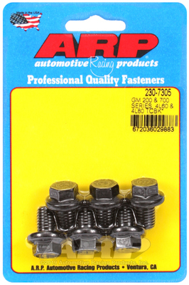 ARP Torque Converter Bolts, 10mm x 1.5 in, Hex, 8740 Chromoly, 700R4, 4L60, 4L60E, 4L80E, Set of 6