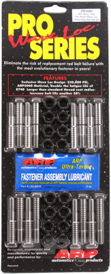 ARP Connecting Rod Bolts, Pro Series Wave-Loc, 2000 Alloy, For Chevrolet, 454, 502, V8, Set of 16
