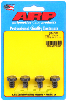 ARP Torque Converter Bolts, 5/16-24 in, 12-Point, 8740 Chromoly, Mopar, Torqueflite 727, 904, Set of 4