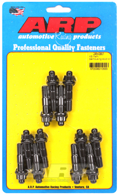 ARP Bellhousing Stud Kit, 3/8 in. Thread, Chromoly, Black Oxide, Top Fuel, For Chevrolet, For Chrysler KB Hemi, Kit