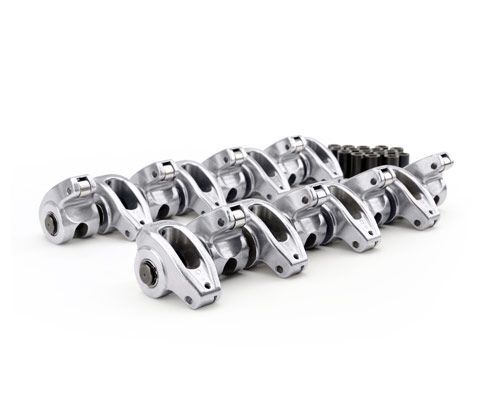 COMP Cams Rocker Arm, Full Roller, High Energy, 1.6 Ratio, SBC 265-400 w/ 7/16 in. Stud, Aluminium, Natural, Set of 16