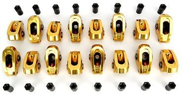 COMP Cams Rocker Arm, Ultra Gold, ARC, 1.5 Ratio, For Chevrolet Small Block, 7/16 in. Stud, Set of 16