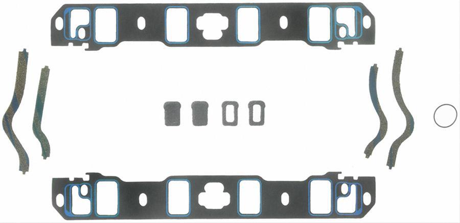 FELPRO Gaskets, Manifold, Intake, Composite, Printoseal, 2.00 in. x 1.20 in. Port, For Ford, 260/289/302/351W, Set
