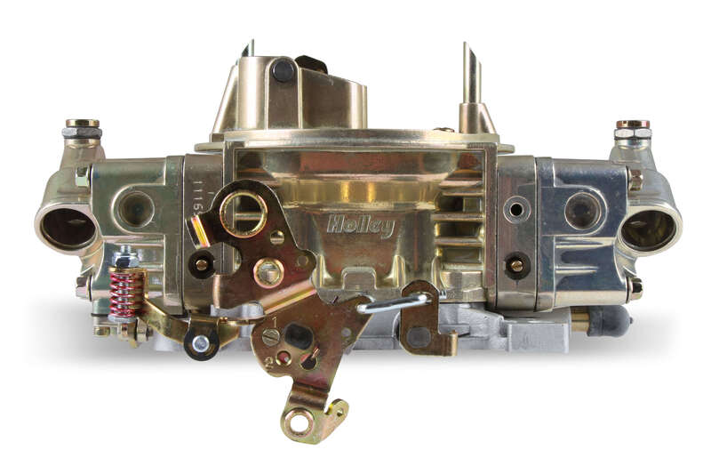 Holley Carburettor, Performance and Race, 750 CFM, 4150 Model, 4 Barrel, Manual, Gasoline, Gold Dichromate, Aluminum, Each