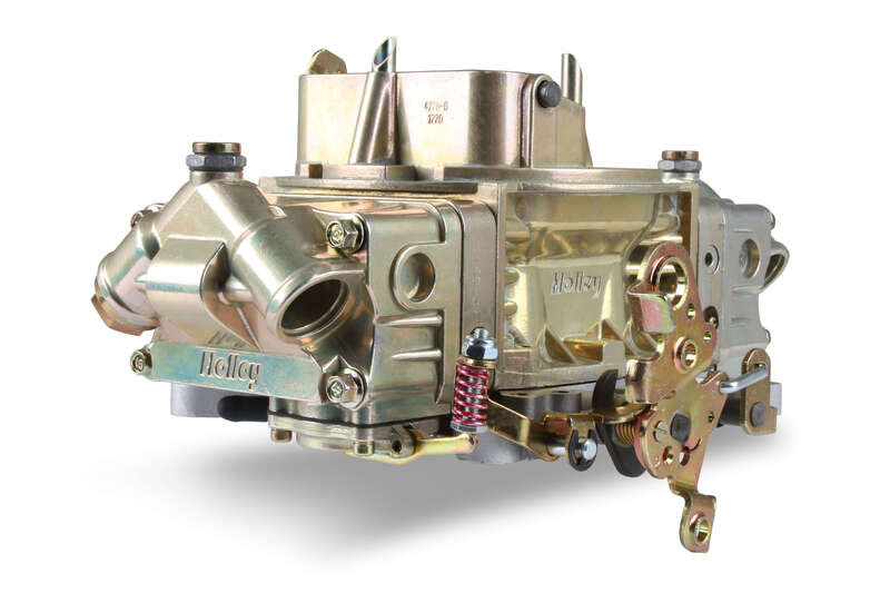 Holley Carburettor, Performance and Race, 750 CFM, 4150 Model, 4 Barrel, Manual, Gasoline, Gold Dichromate, Aluminum, Each