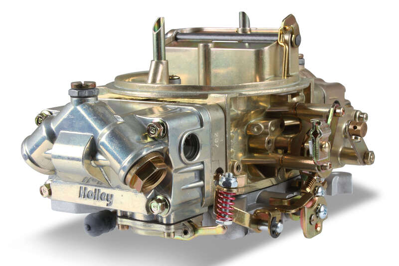 Holley Carburettor, Performance and Race, 800 CFM, 4150 Model, 4 Barrel, Manual, Gasoline, Gold Dichromate, Aluminum, Each