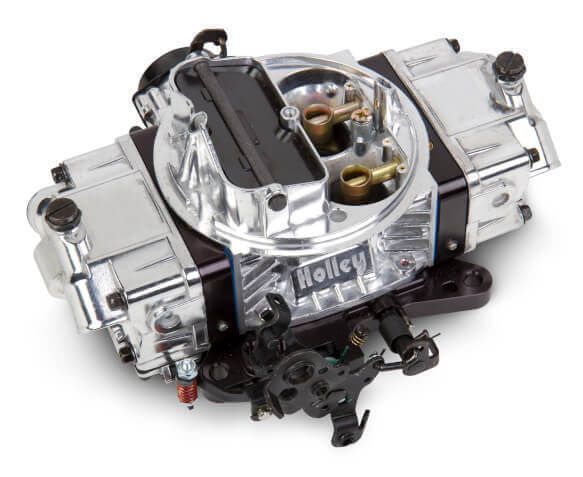 Holley Carburettor, Performance and Race, 750 CFM, 4150 Model, 4 Barrel, Electric, Gasoline, Shiny, Aluminum, Each