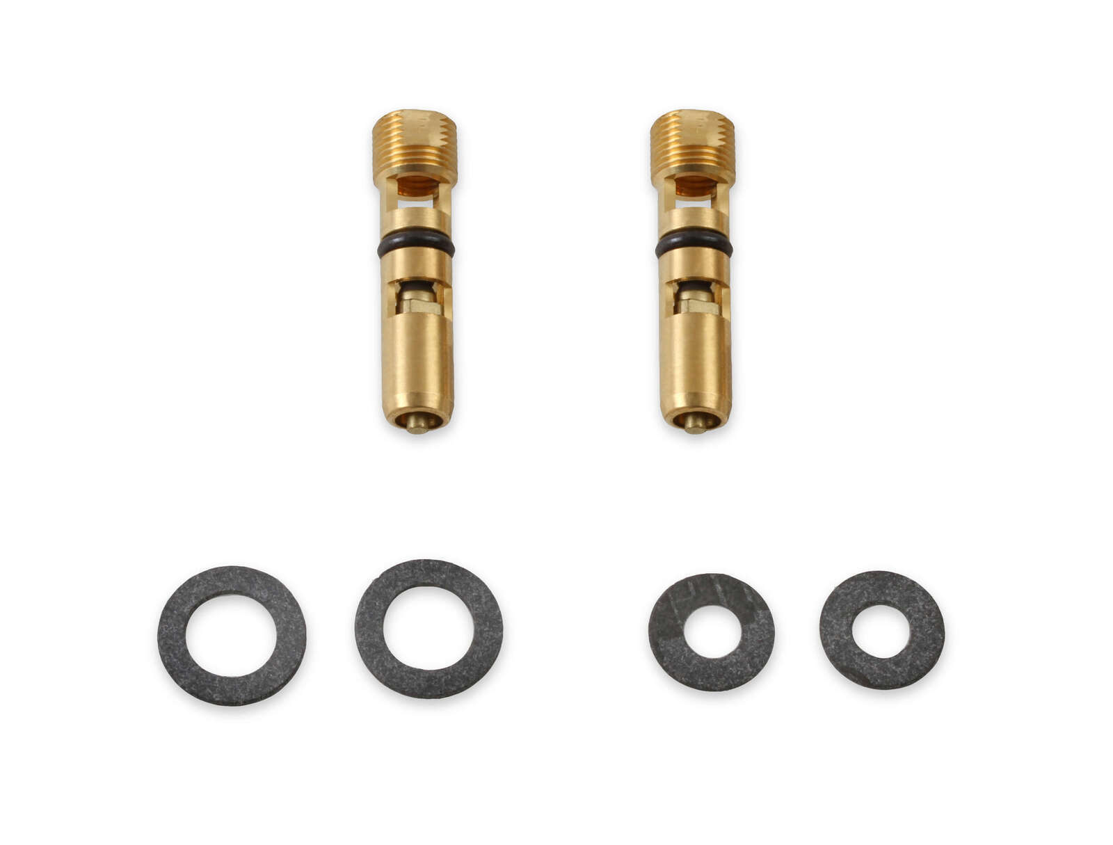 Holley Needle and Seats Steel Adjustable 0.150 in. Seat Center-Hung Floats Pair
