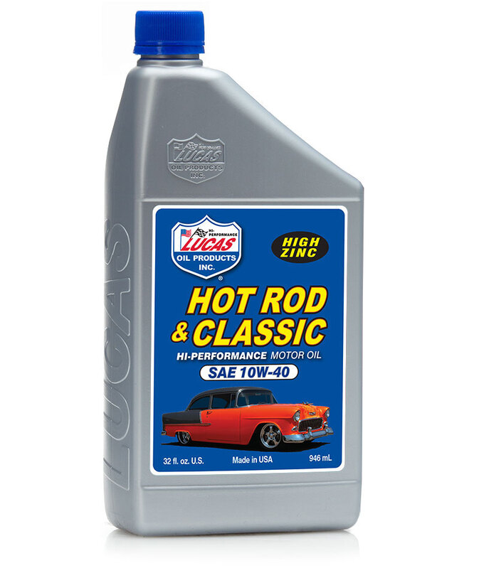 LUCAS SAE 10W-40 Hot Rod Oil, 5 Quart (4.74 litre), Each