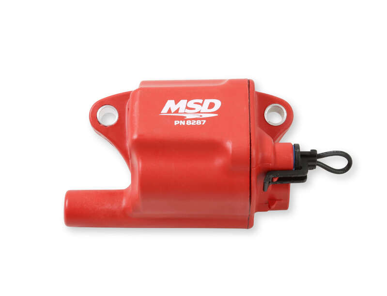 MSD Ignition Coil, Pro Power Series GM LS2/LS7 Engines, Red, Set of 8