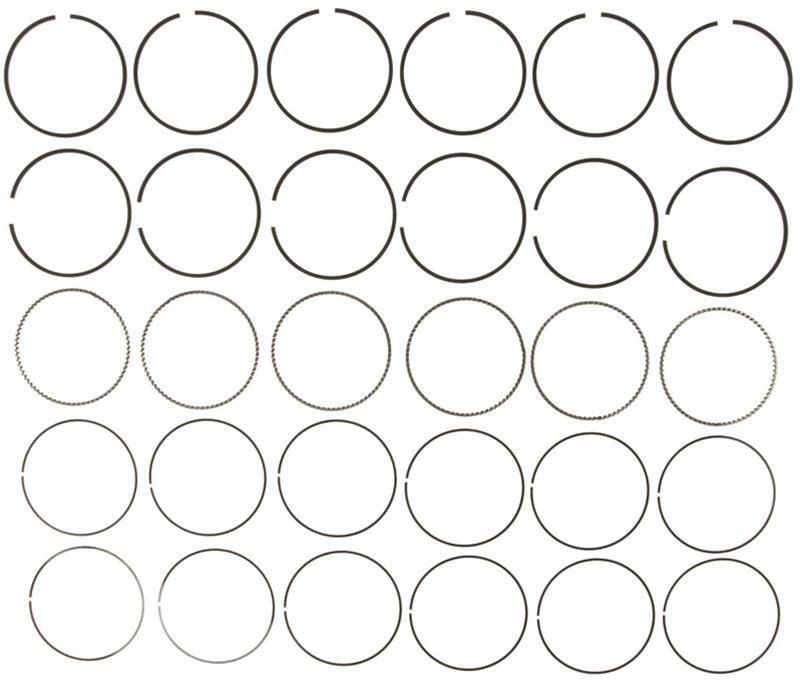 Mahle LS Piston Rings, Premium Piston Ring Sets, Plasma-moly, 3.918 in. Bore, 1.5mm, 1.5mm, 3.0mm Thickness, V8, Set