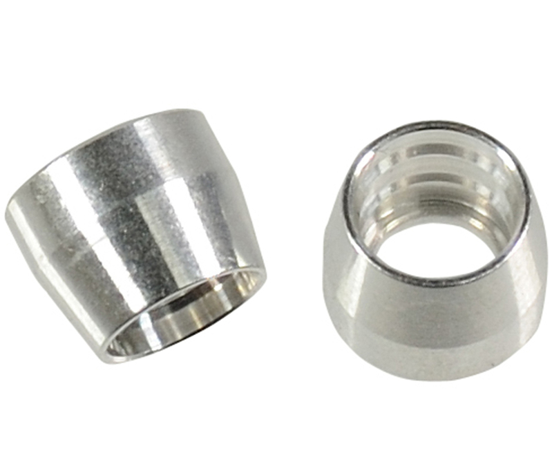 Proflow Aluminium Olive Insert Aluminium For -10AN PTFE Line (Qty 5)