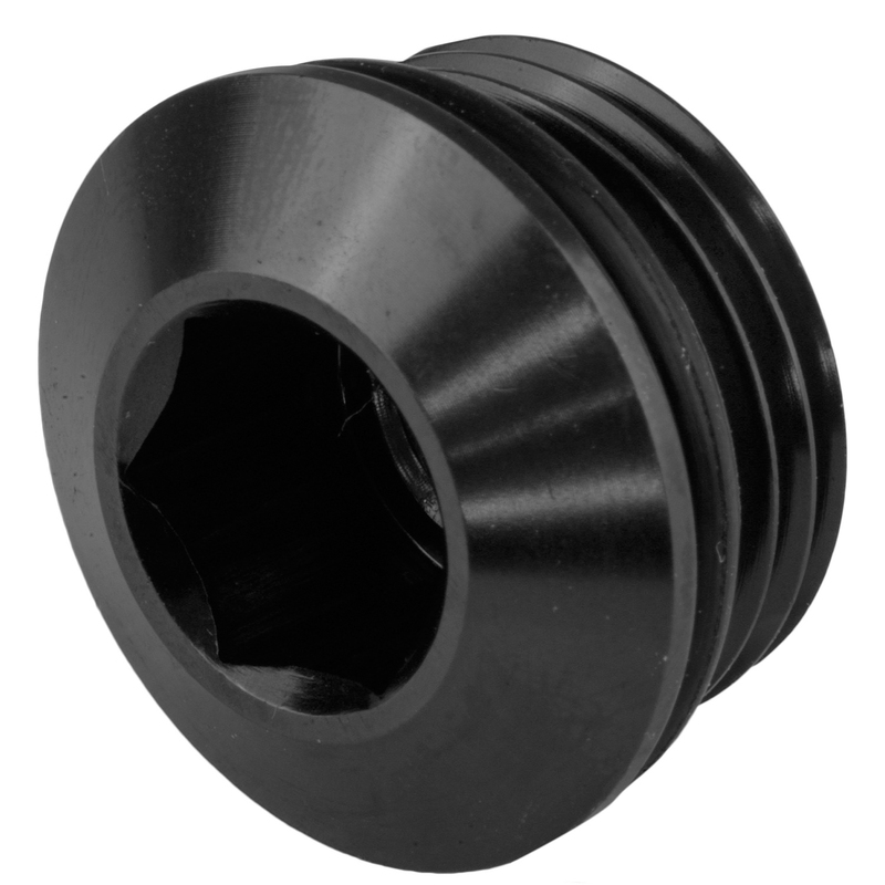 Proflow AN Port Plug, Low Profile Allen Key -10AN, Black