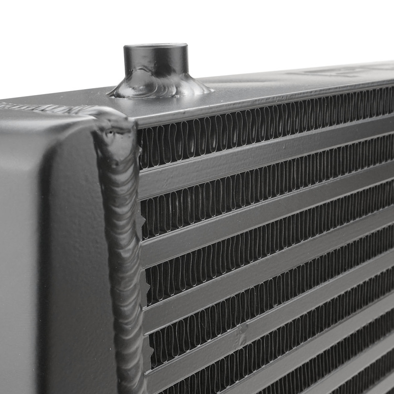 Proflow Intercooler Street Series, Bar & Plate, 600 x 300 x 76mm, 3.0'' Outlets, Aluminium, Universal, Black