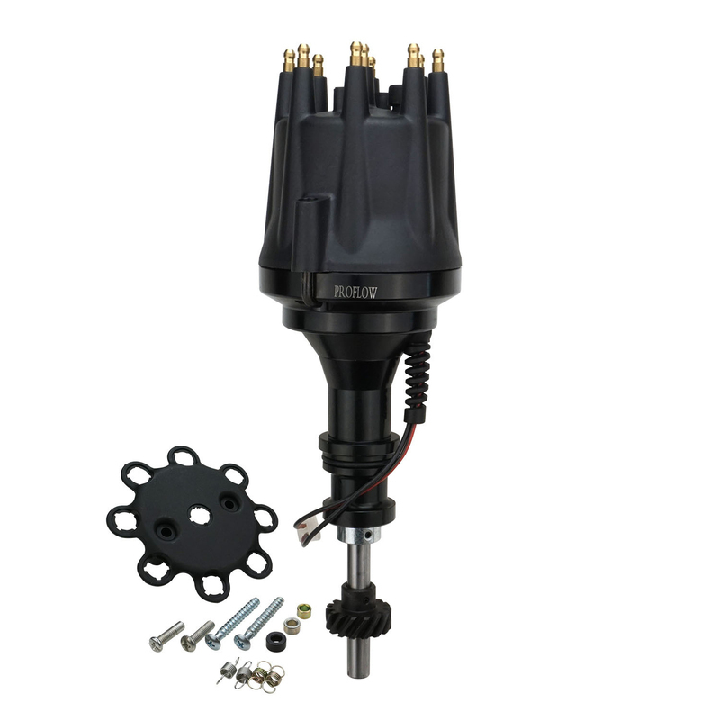 Proflow Ignition Combo Kit, Pro Series Billet Distributor, SupeMax Leads 8.5mm, Ignition CDI 6AL, Striker Coil SB 302-351 Cleveland, Kit