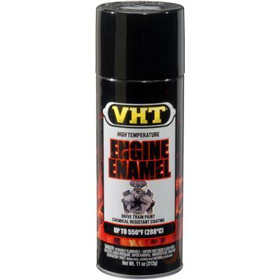Paint, High-Temperature, Engine, Enamel, Gloss, Black, 11 oz, Aerosol Spray Can, Each