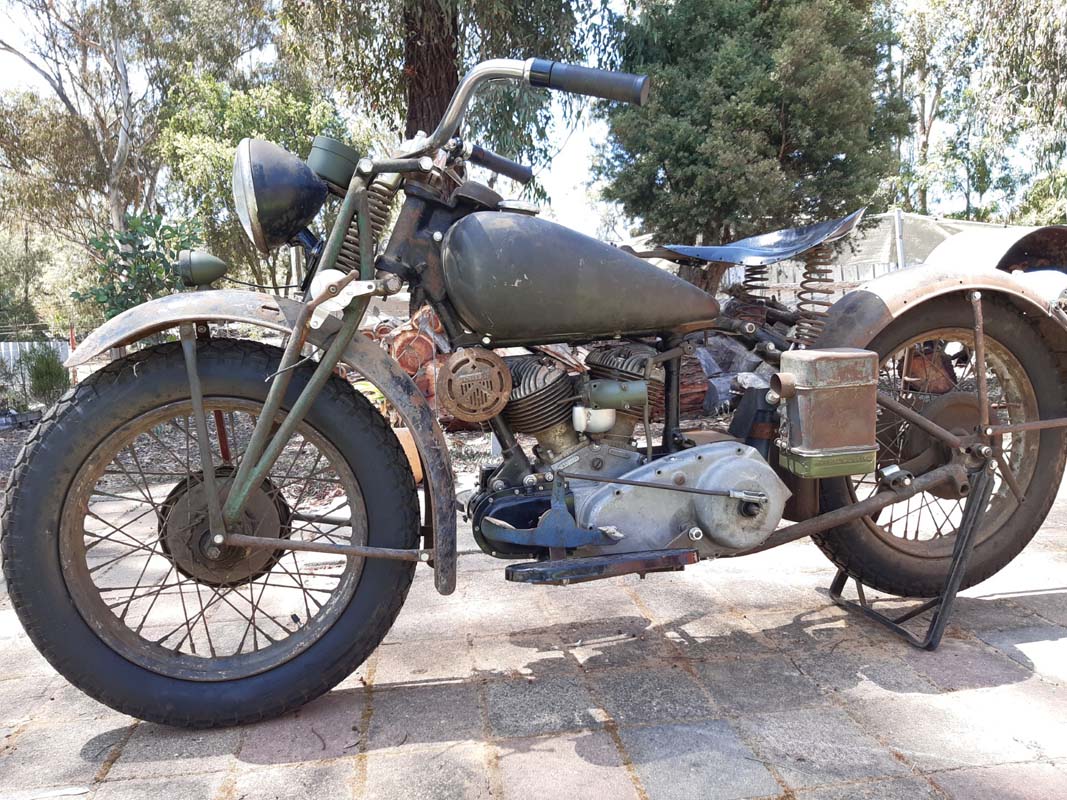Indian 741 Scout Basket Case Project