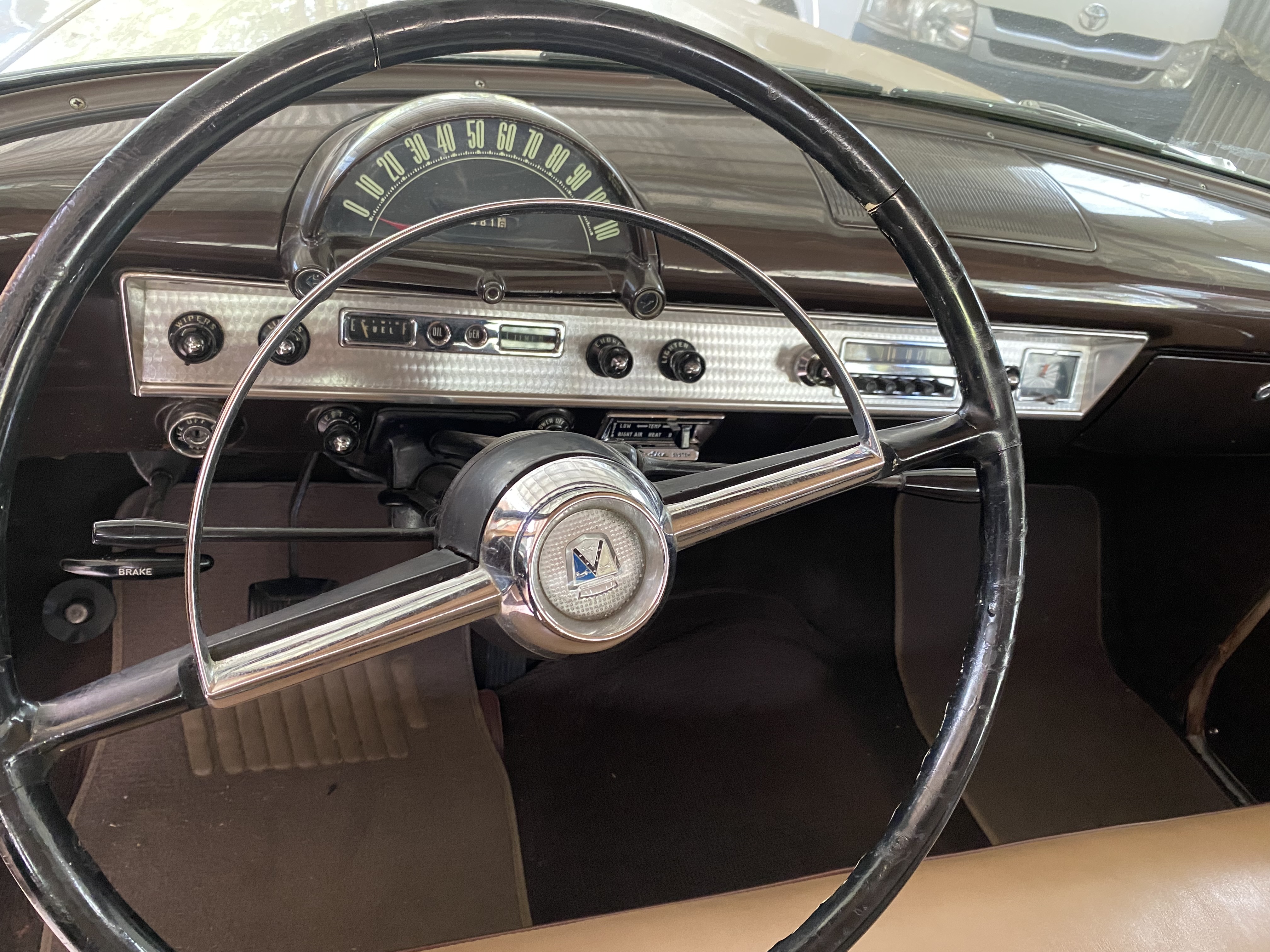 1954 FORD CUSTOMLINE SINGLE SPINNER MANUAL 4D SEDAN