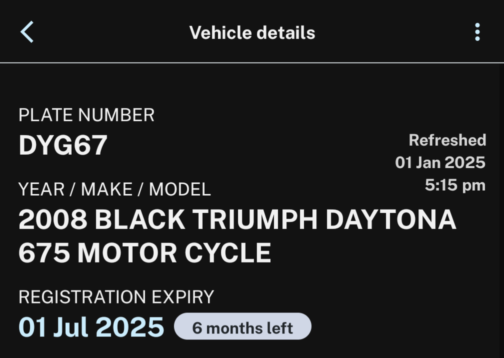 2008 TRIUMPH DAYTONA 675 SPORTS 