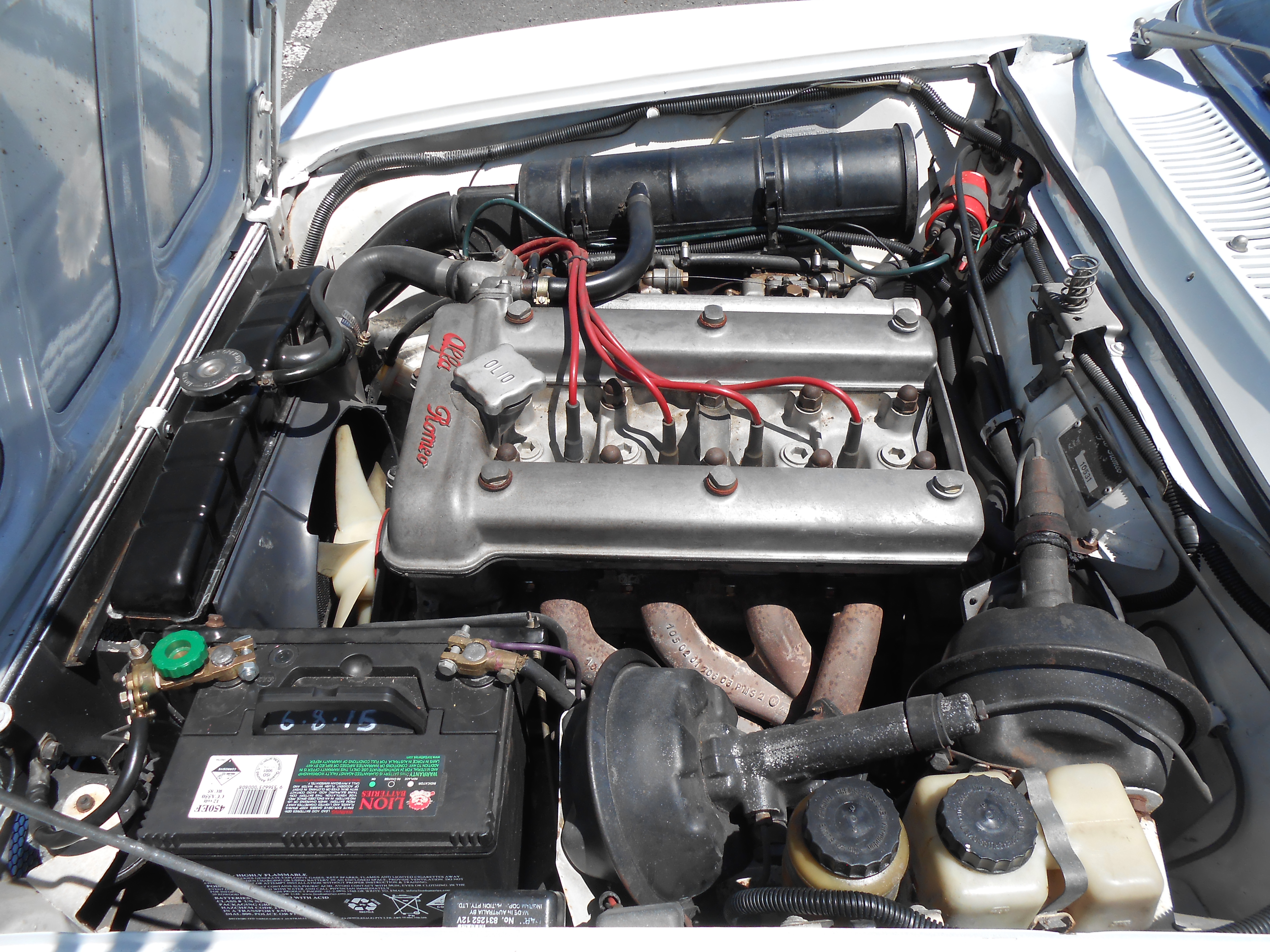 1971 ALFA ROMEO GT JUNIOR 1300 5 SP MANUAL 2D COUPE