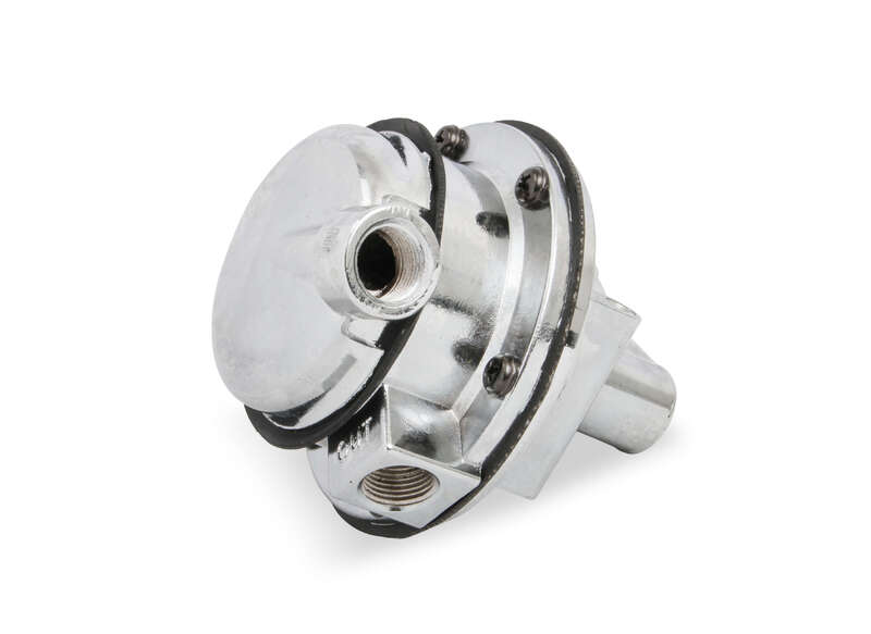 Holley Fuel Pump, Mechanical, 110 GPH, Gasoline, For Chevrolet Small Block, Aluminum, Silver, Each