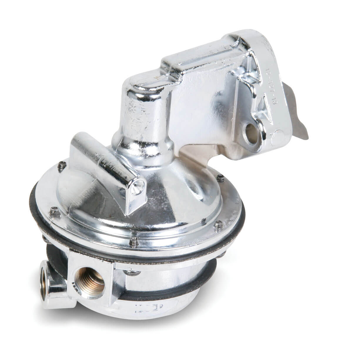 Holley Fuel Pump, Mechanical, 110 GPH, Gasoline, For Chevrolet Small Block, Aluminum, Silver, Each