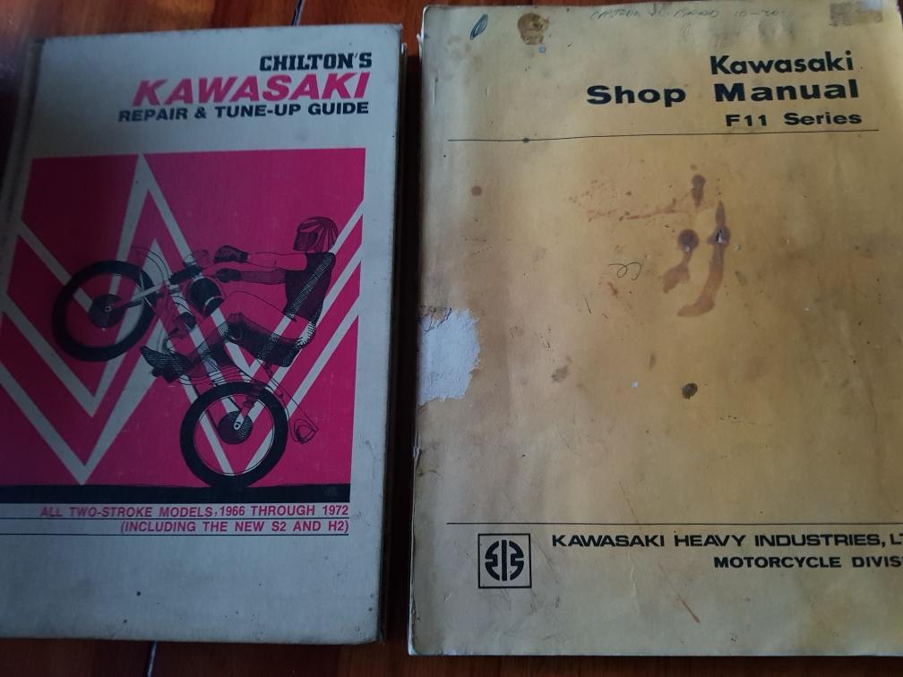 KAWASAKI F11, GEN, WORKSHOP MANUAL1973