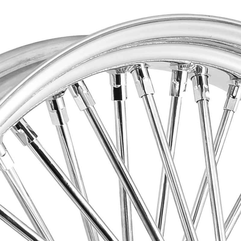 Attitude Inc Wheel, Rear, MaxSpoke, Chrome/Chrome, For Harley-Davidson , 16 x 3.5 in. , 25mm Axle, Each