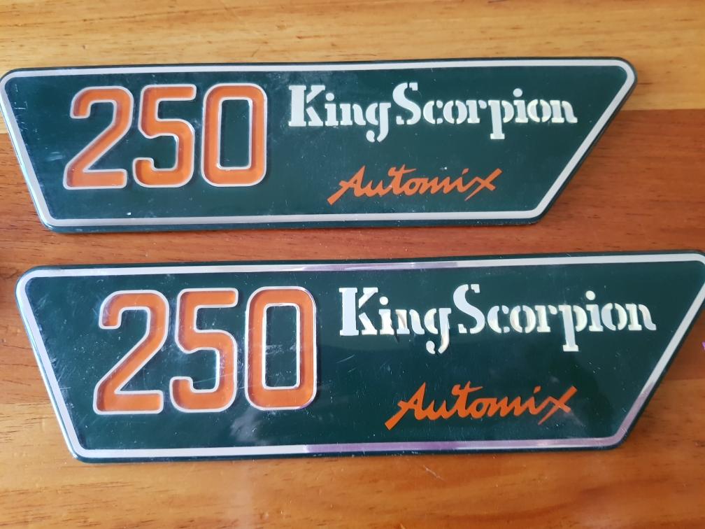 MONTESA 250 KING SCORPION SIDECOVER BADGES