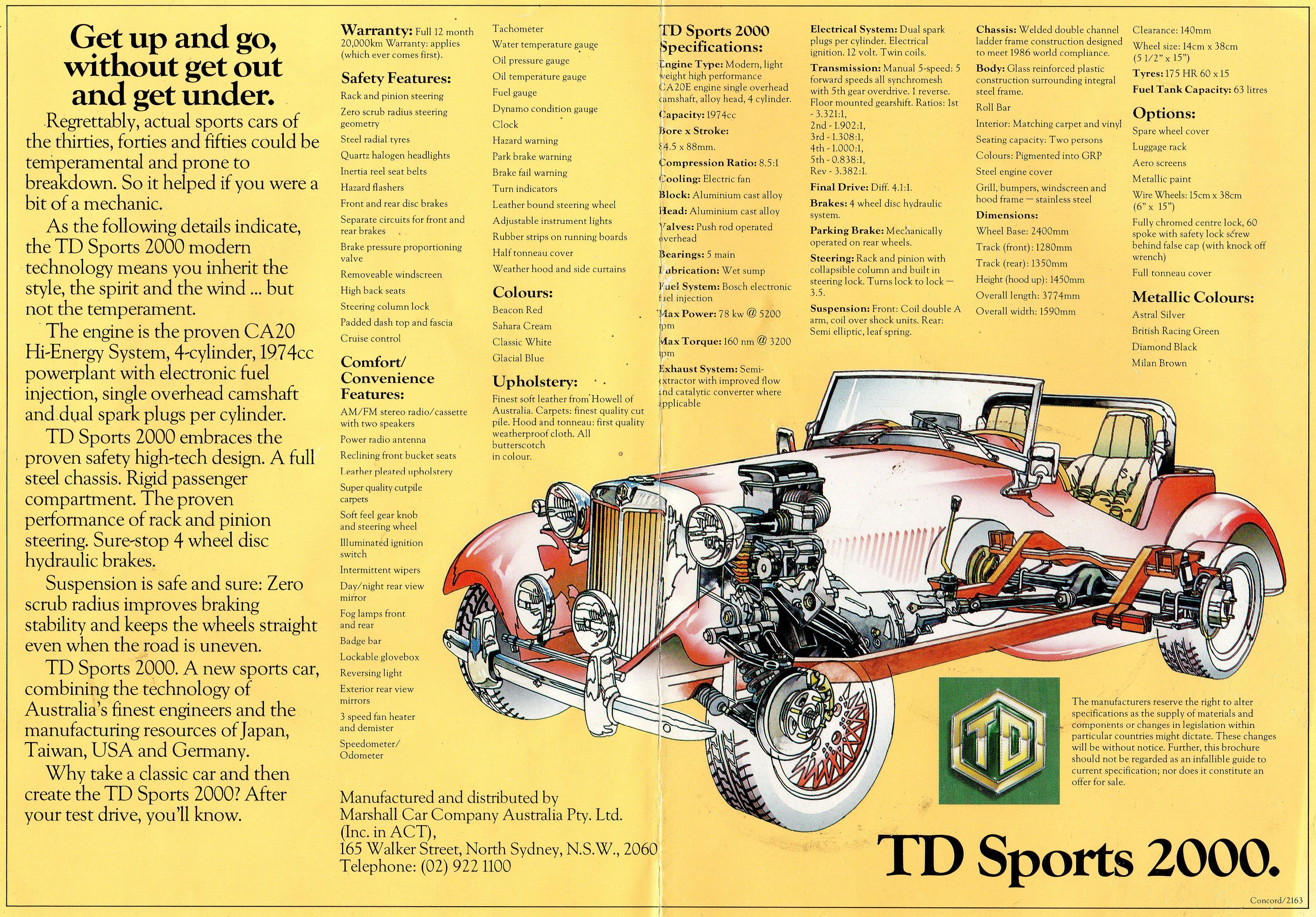 1989 TD 2000 MG TD ROADSTER REPLICA