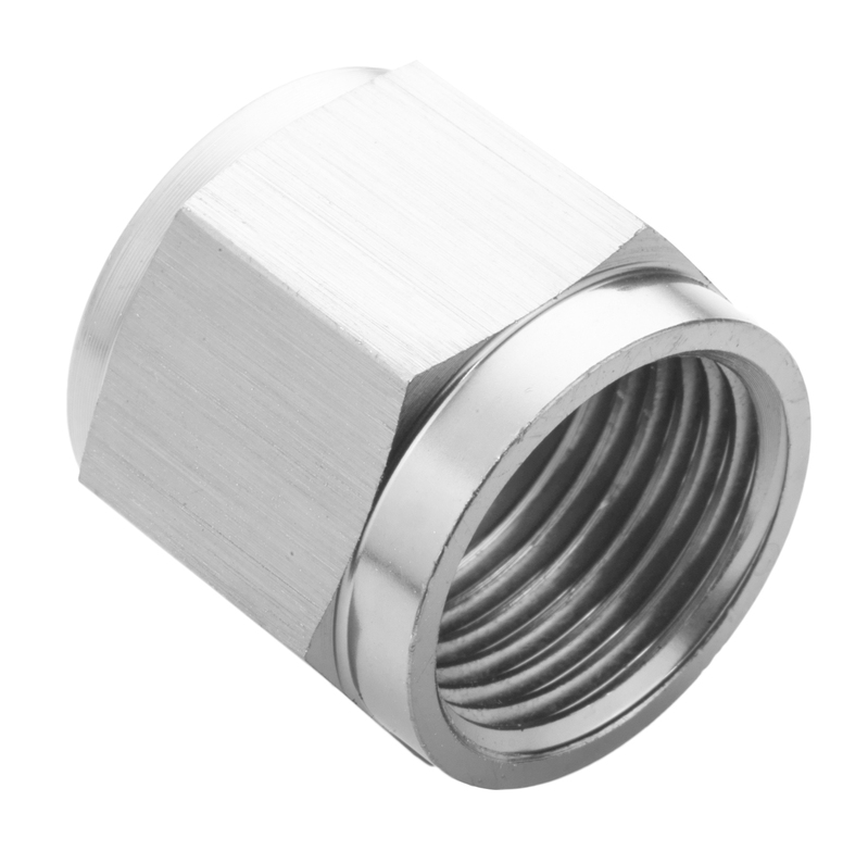Proflow Aluminium Tube Nut AN6 For 3/8in. Tube, Silver