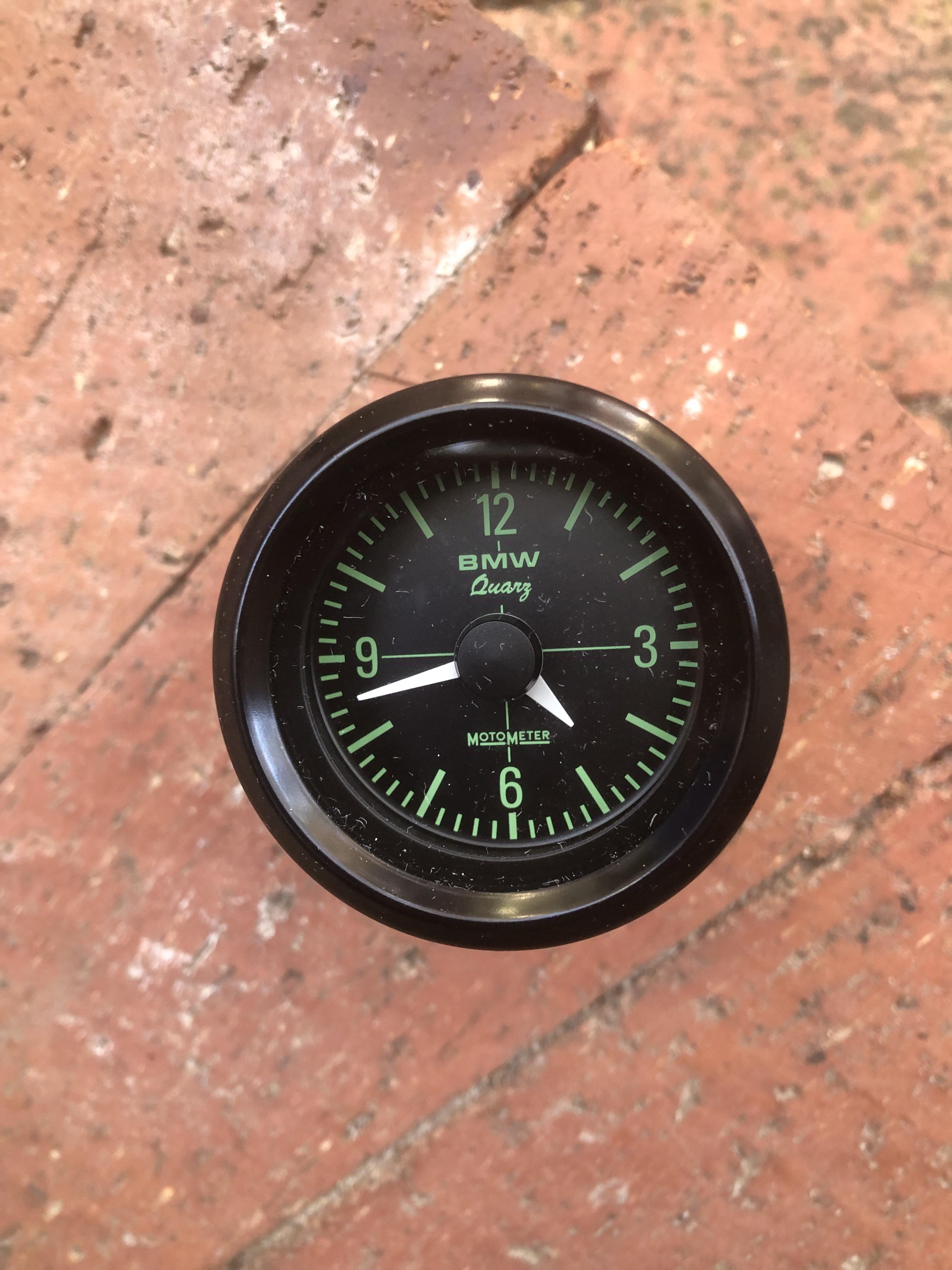 BMW ORIGINAL MOTOMETER QUARTZ CLOCK