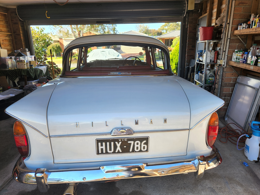 1963 HILLMAN SUPER MINX 4 SPEED MANUAL SEDAN