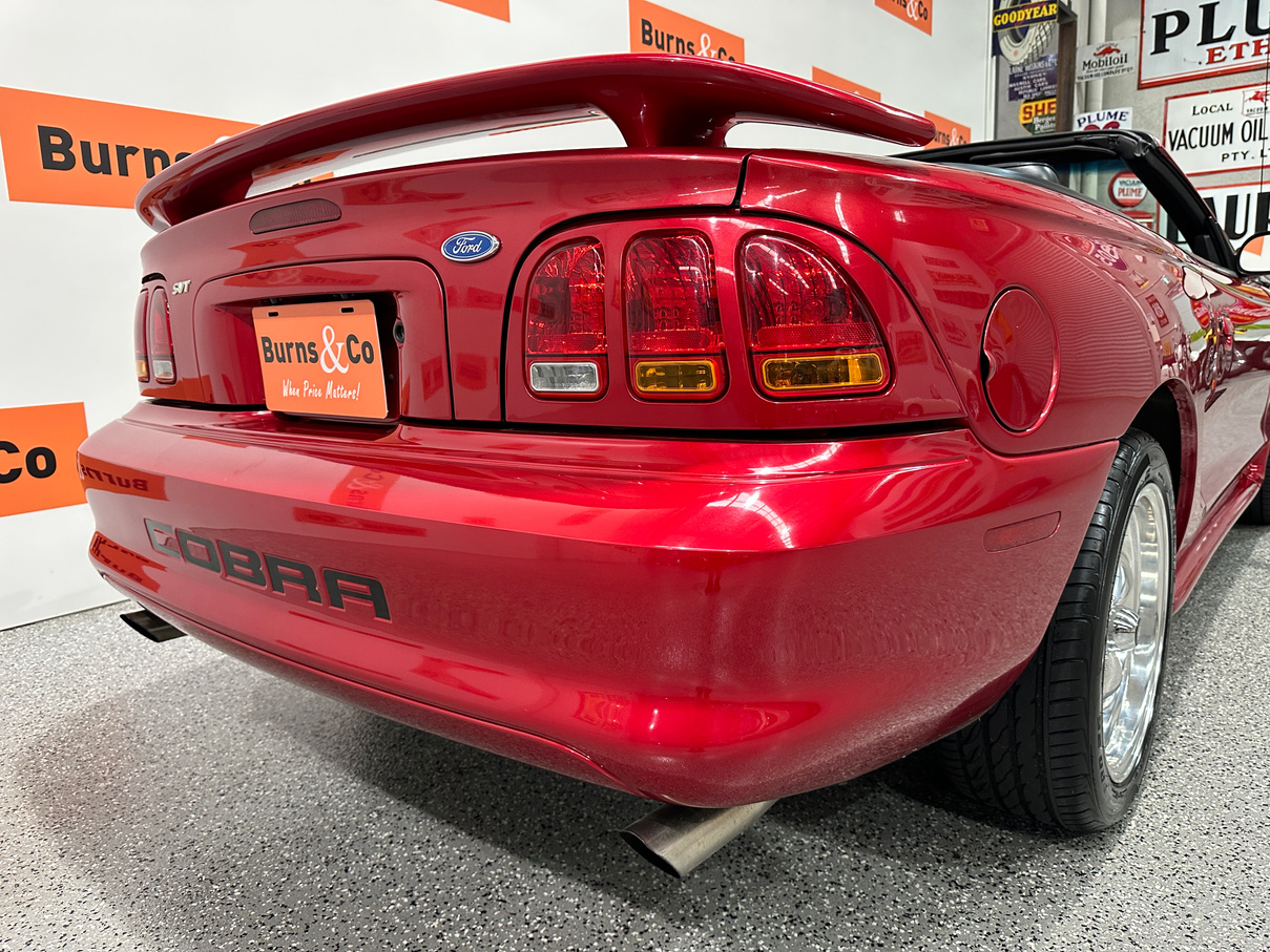 1996 FORD MUSTANG COBRA MANUAL CONVERTIBLE